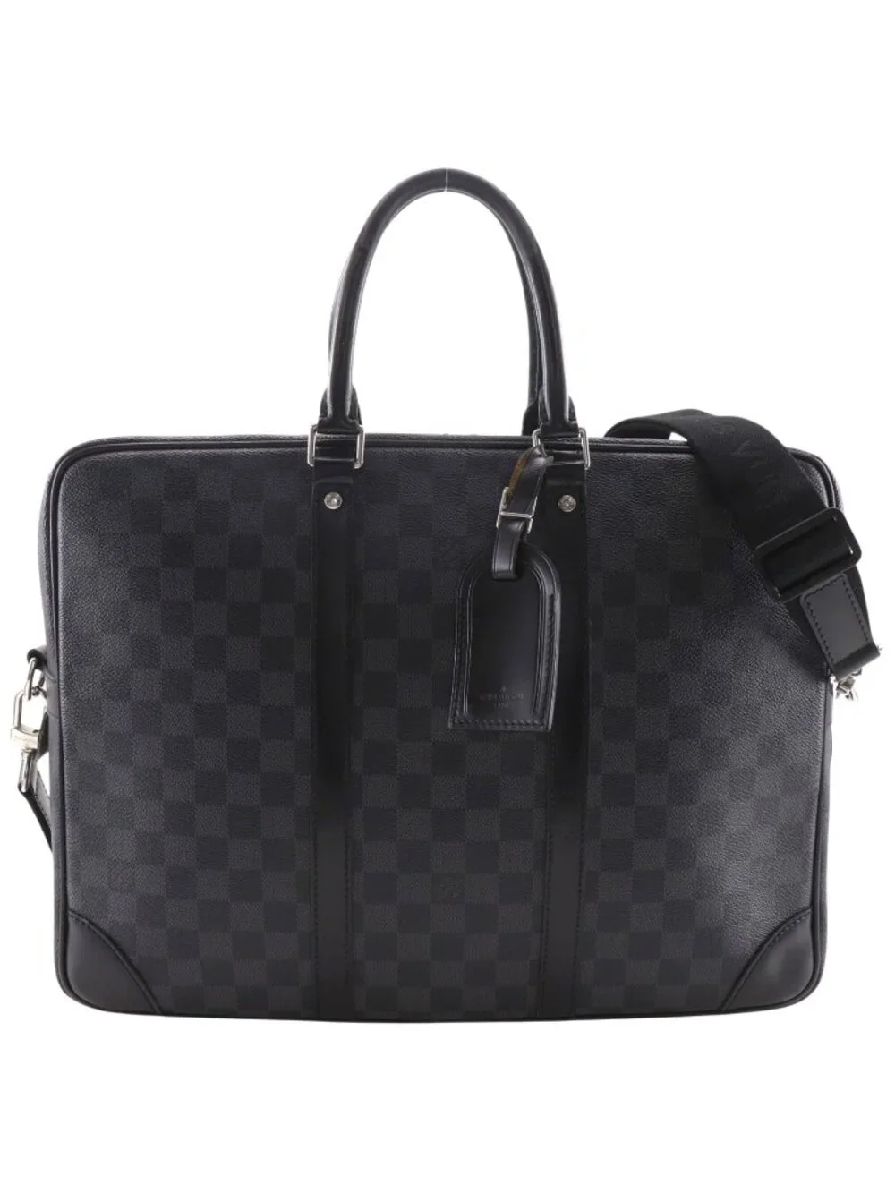 Louis Vuitton Porte Documents Voyage GM 2-Way Shoulder Damier Graphite Canvas